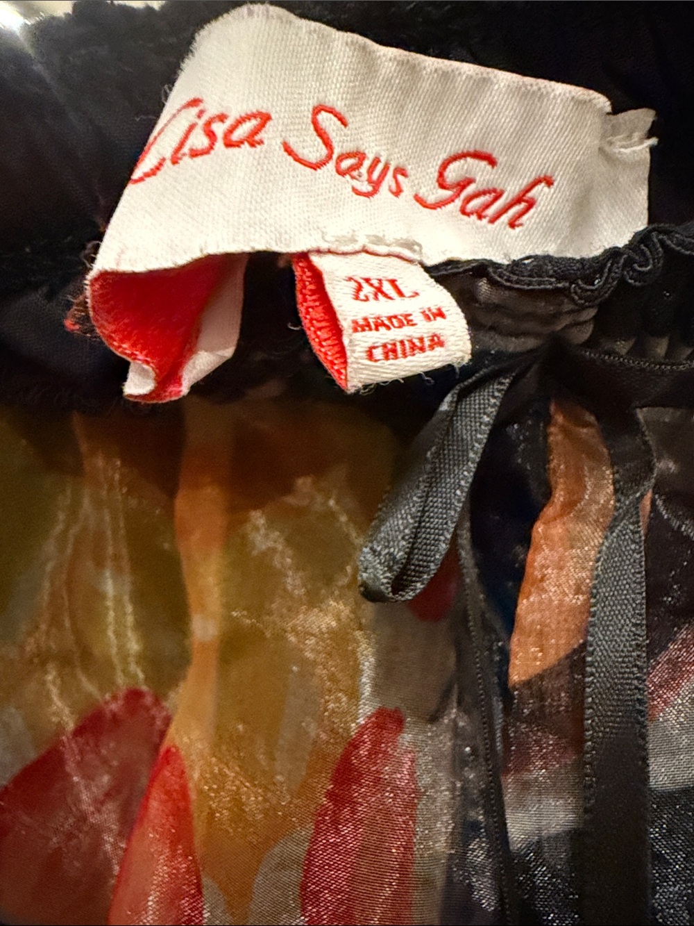Lisa Says Gah Liora Ruffle Pants in the Dessert Table Print Size 2XL - Picture 9 of 10